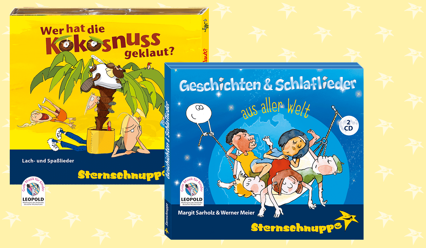 Lustige Kinderlieder und internationale Schlaflieder im günstigen Set