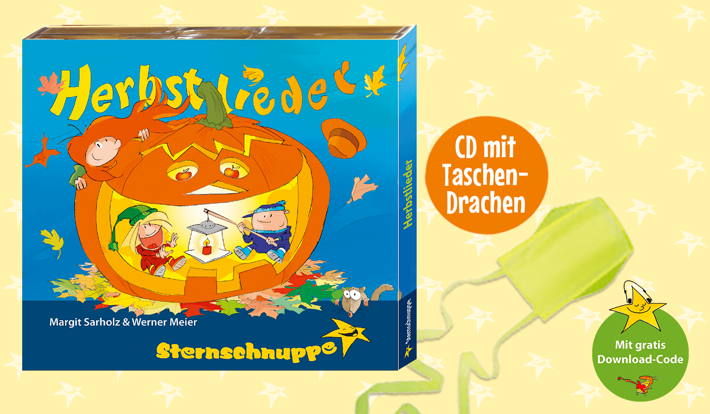 Sternschnuppe Herbstlieder mit kleinem Taschendrachen