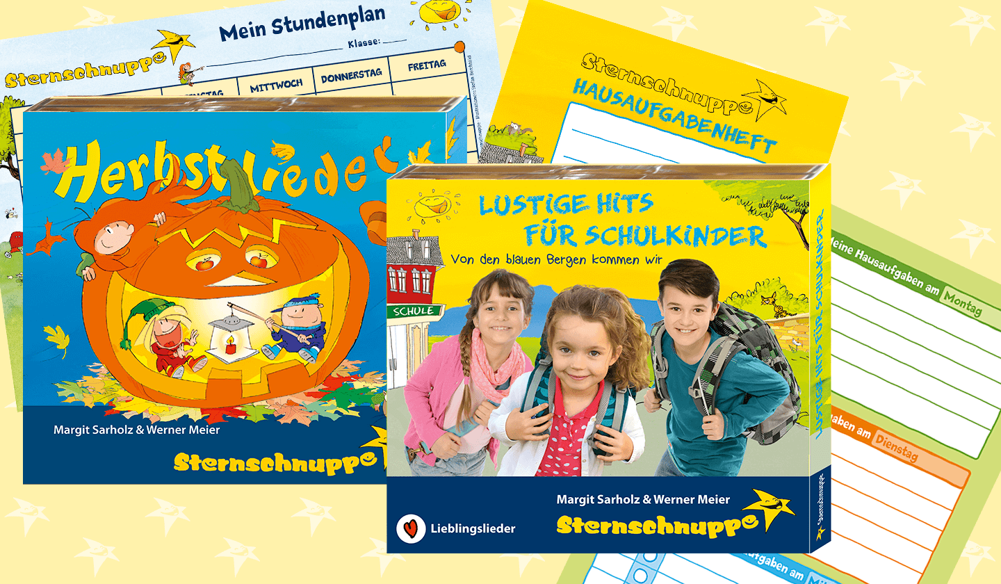 Geschenk zur Einschulung, Schulanfang, Lässig-lustige Lieder für Schule, Herbst und Halloween