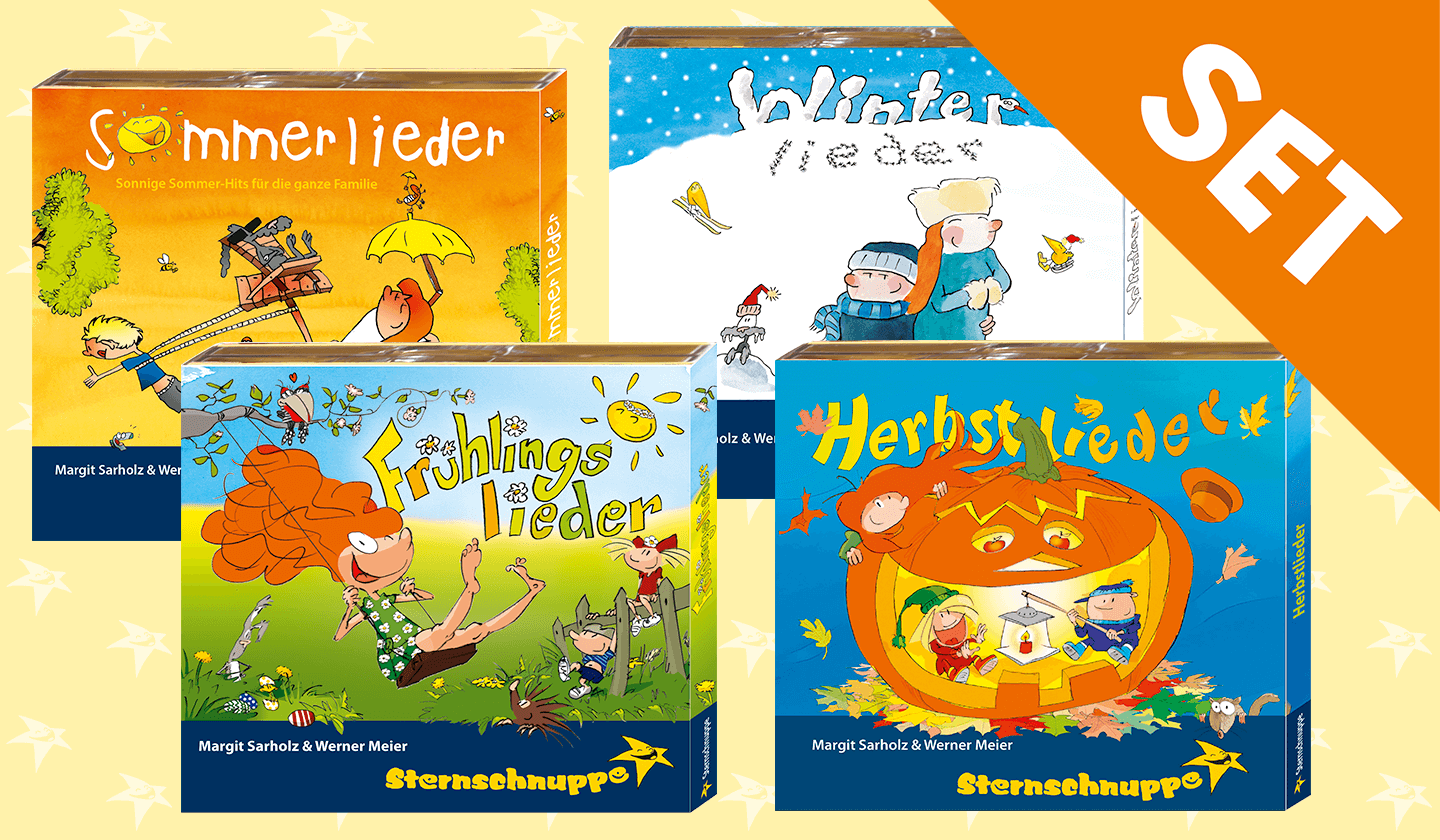 Jahreszeiten-Lieder Frühling, Sommer, Herbst, Winter günstig im CD-Geschenk-Set