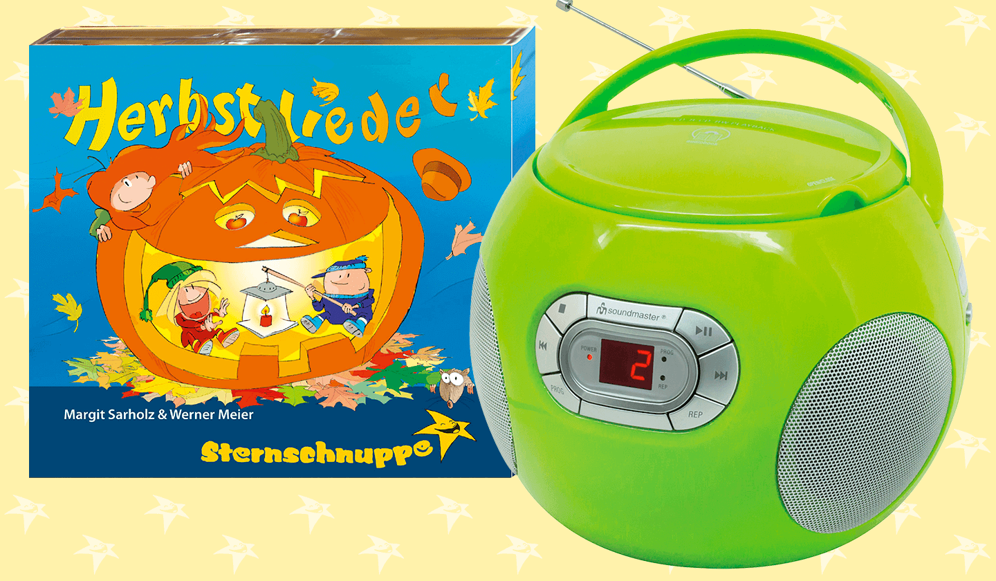 Kinder-Musik-Player mit Herbstlieder-CD im Angebotsset
