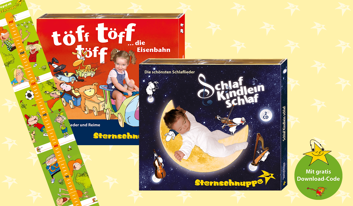 Kinderlieder-Klassiker und Schlaflieder für Kinder im günstigen Set