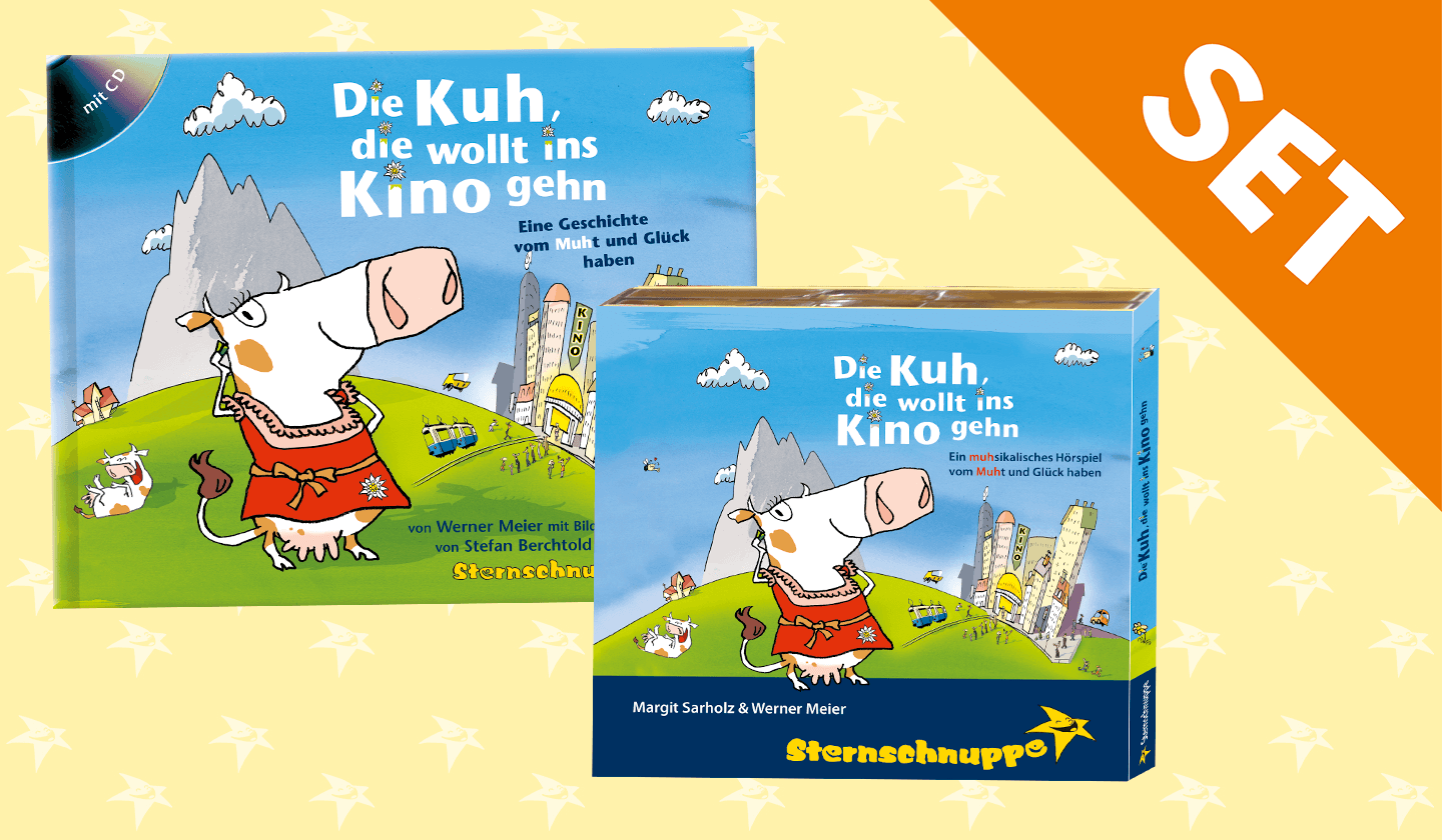 Die lustige Geschichte von der Kino-Kuh zum Anhören und Lesen: Geschenkset Buch & CD