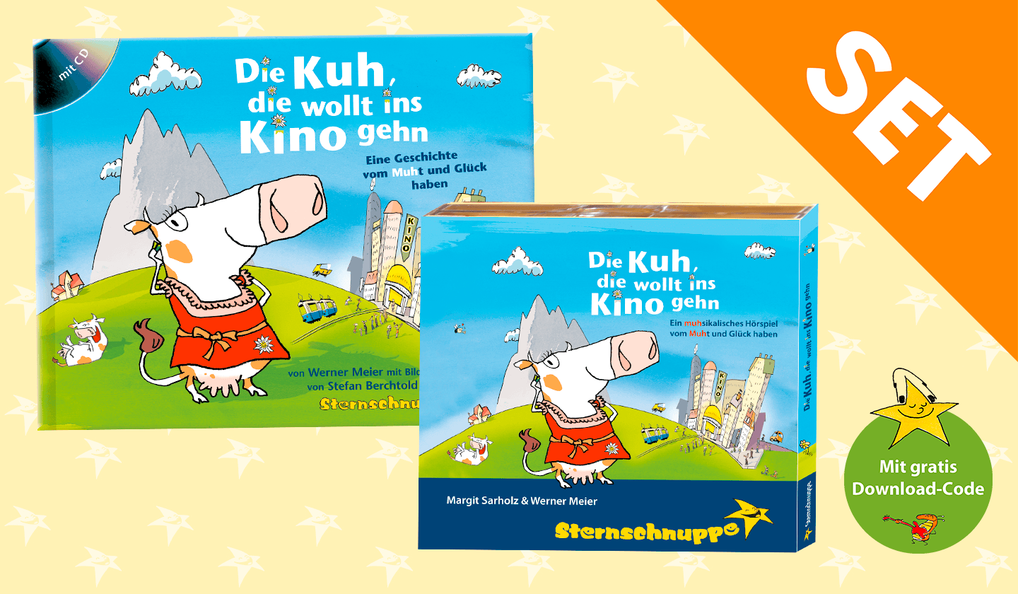 Die lustige Geschichte von der Kino-Kuh zum Anhören und Lesen: Geschenkset Buch & CD