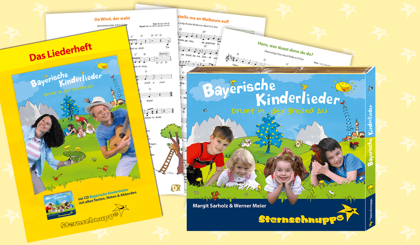Sternschnuppe CD Bayerische Kinderlieder im Set mit Liederheft