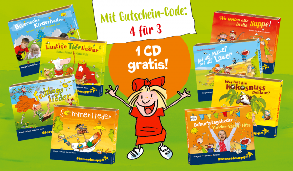 Super-Angebot: 4 CDs bestellen und nur 3 CDs zahlen