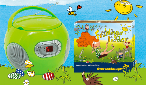 Frühlingslieder-Album mit Kinder-CD-Player im Angebot 