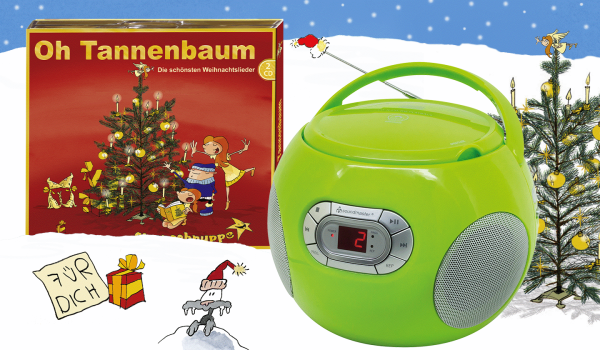 Weihnachtslieder auf dem Kinderplayer 