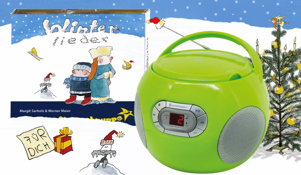 Winterlieder-Album günstig mit Kinder-CD-Player 