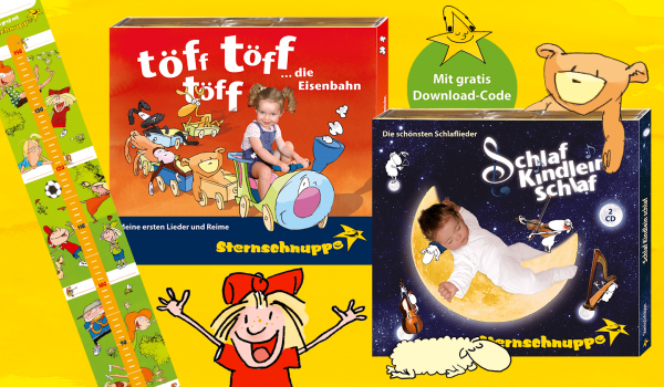 Kinderlieder-Klassiker und erste Lieder im Angebot mit Messlatte 