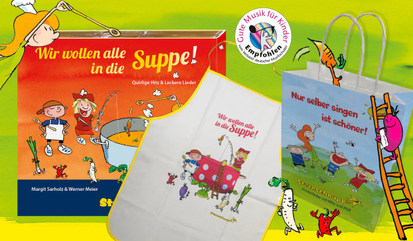 Lustige Kinderlieder rund um Küche - Kochen - Backen mit Geschenk 