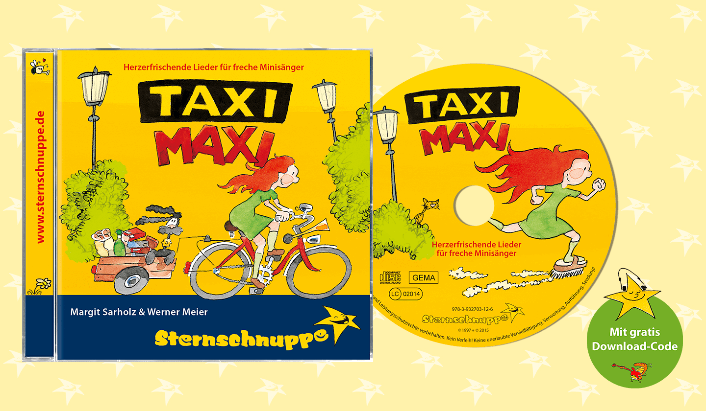Kinderlieder-CD Taxi Maxi für Kinder ab 2 Jahren und die ganze Familie