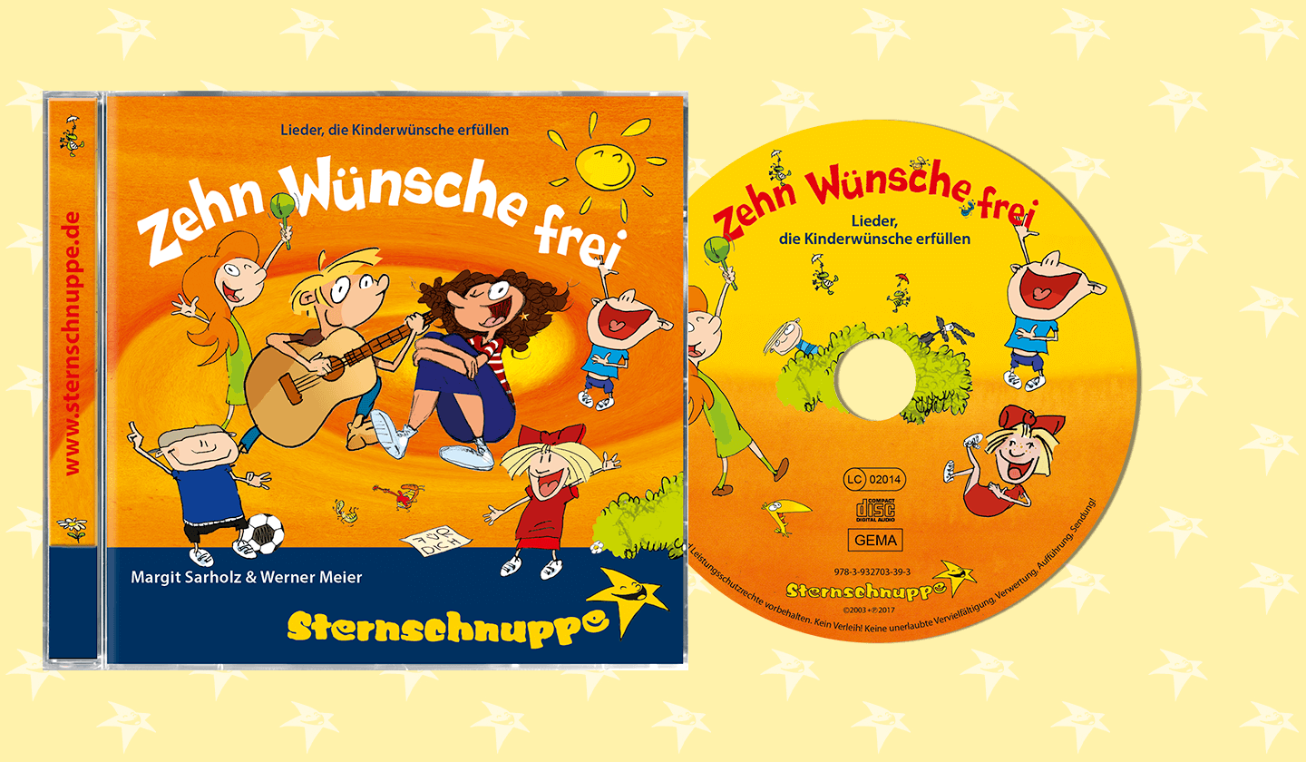 CD-Album mit  schönen Kinderliedern: Zehn Wünsche frei 
