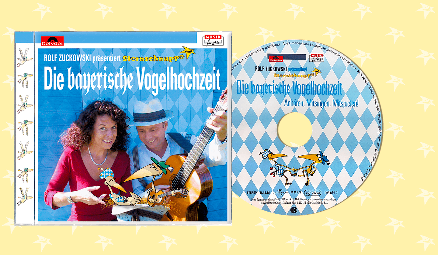 Rolf Zuckowskis Vogelhochzeit auf bayerisch auf CD Die-bayerische-Vogelhochzeit